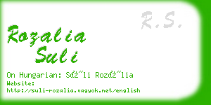 rozalia suli business card